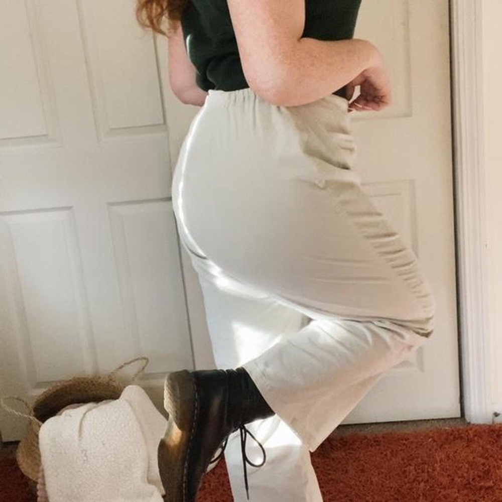 Wide leg corduroy pants